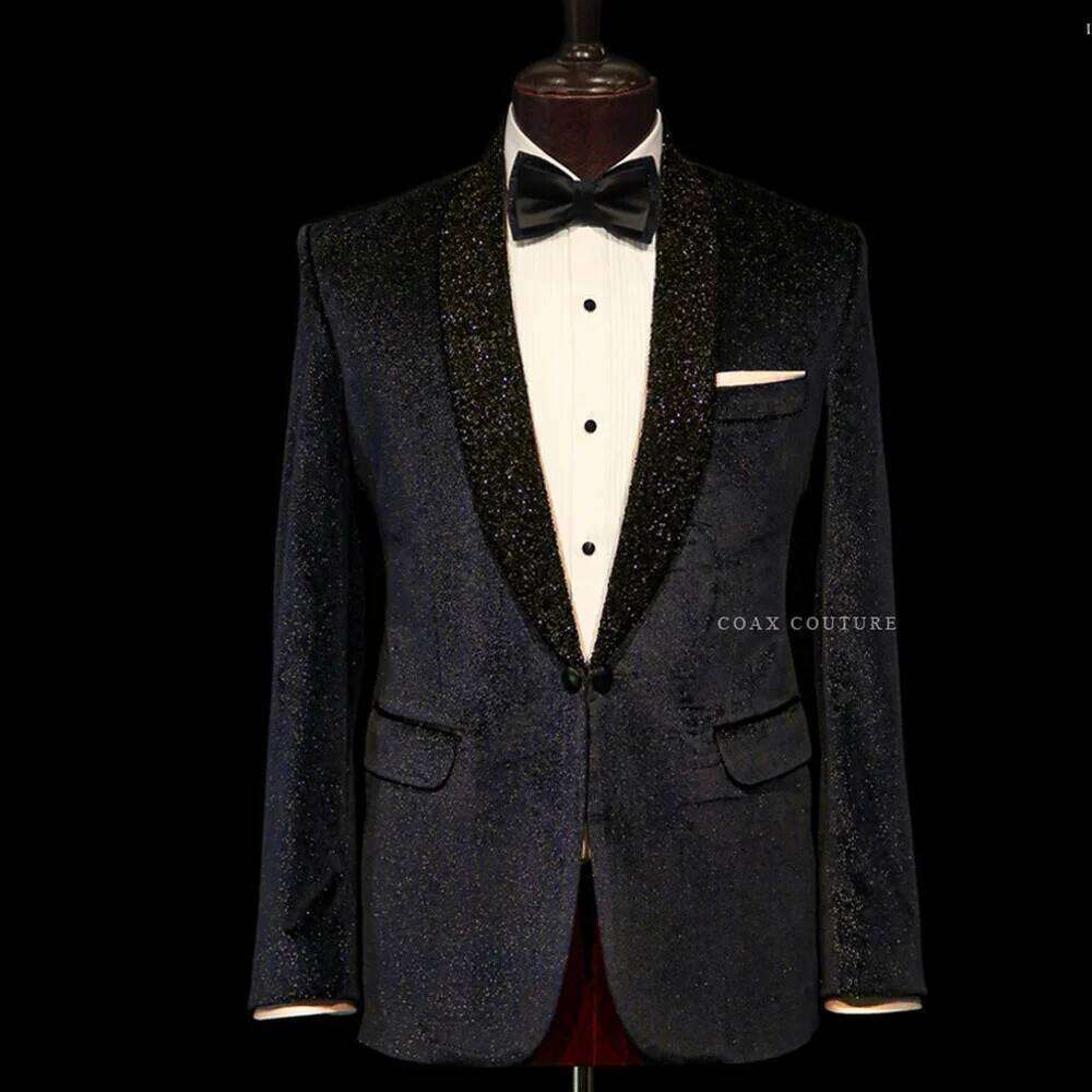 Men Formal Wear Clothes - بدلة زفاف أنيقة من قطعتين بقصة