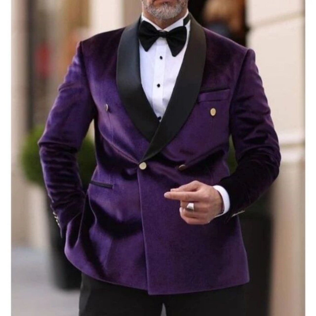 Men Formal Wear Top - بدلات رجالية مخملية للزفاف مقاس XS-6XL،
