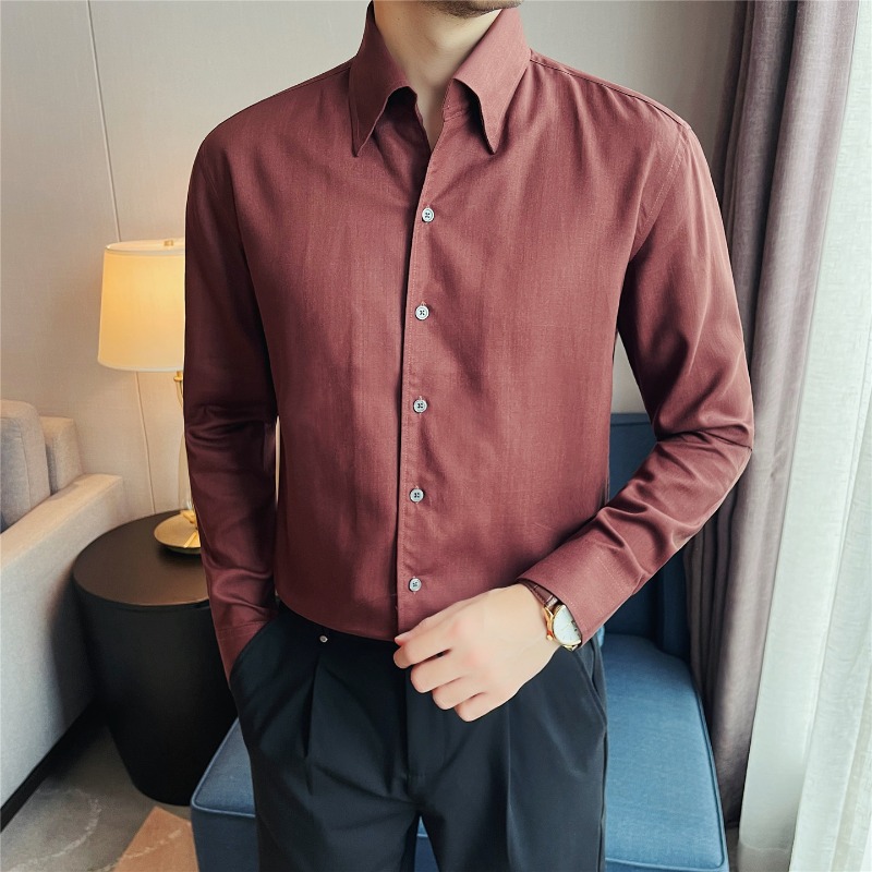 Men Formal Wear Clothes - قمصان رجالية 100% ليوسيل قابلة للتنفس،