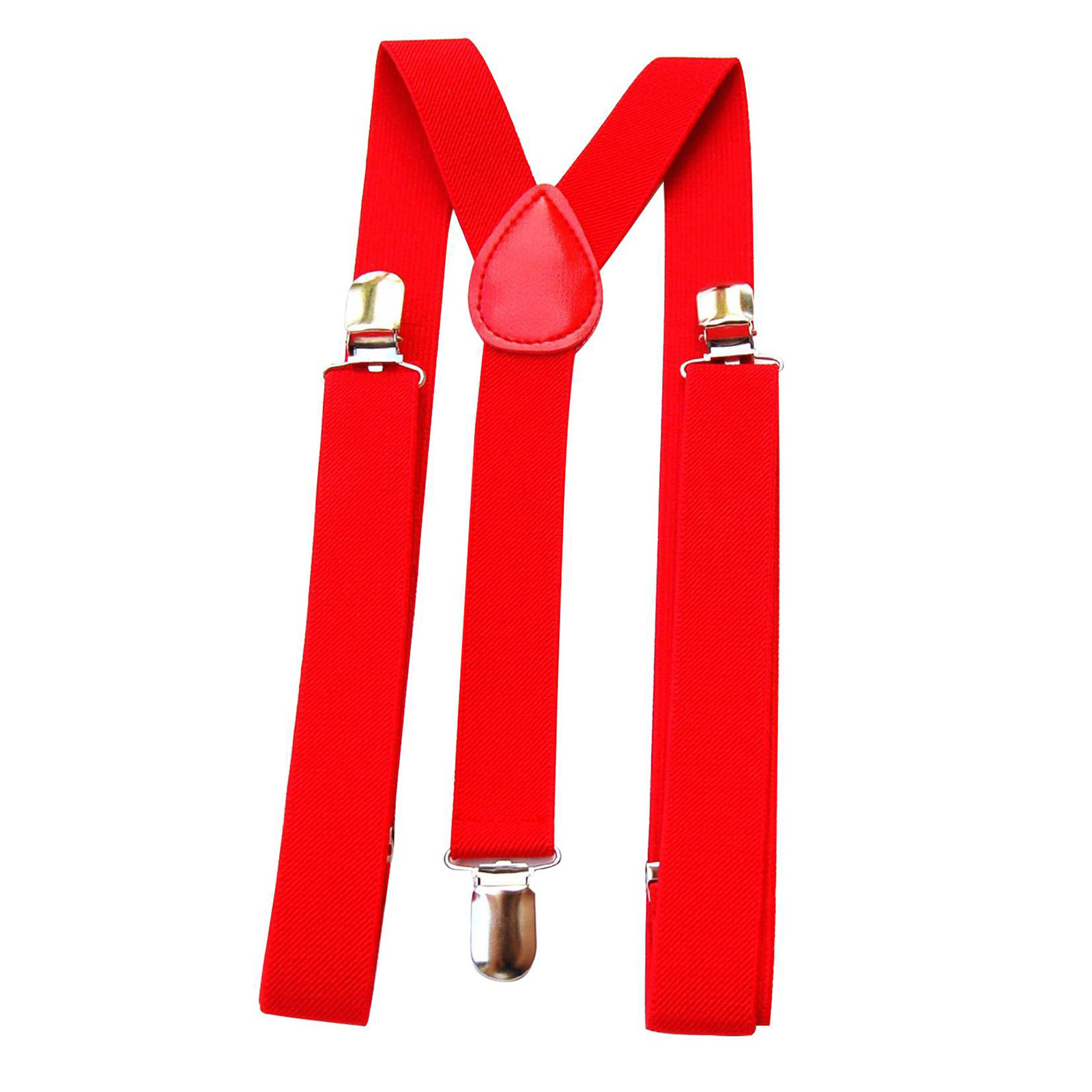 Men'S Formal Wear With Suspenders - حمالات صدرية حمراء قابلة للتعديل للرجال