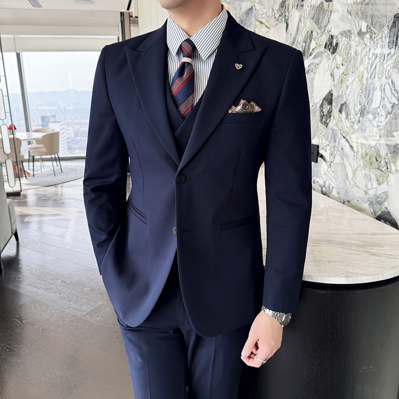 بدلة رجالية مكونة من ثلاث قطع، - مراجعة Men Formal Wear Top وسعره