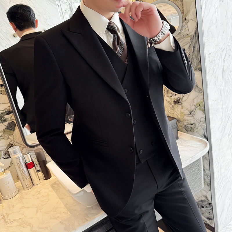 بدلة رجالية مكونة من ثلاث قطع، - مراجعة Men Formal Wear Top وسعره