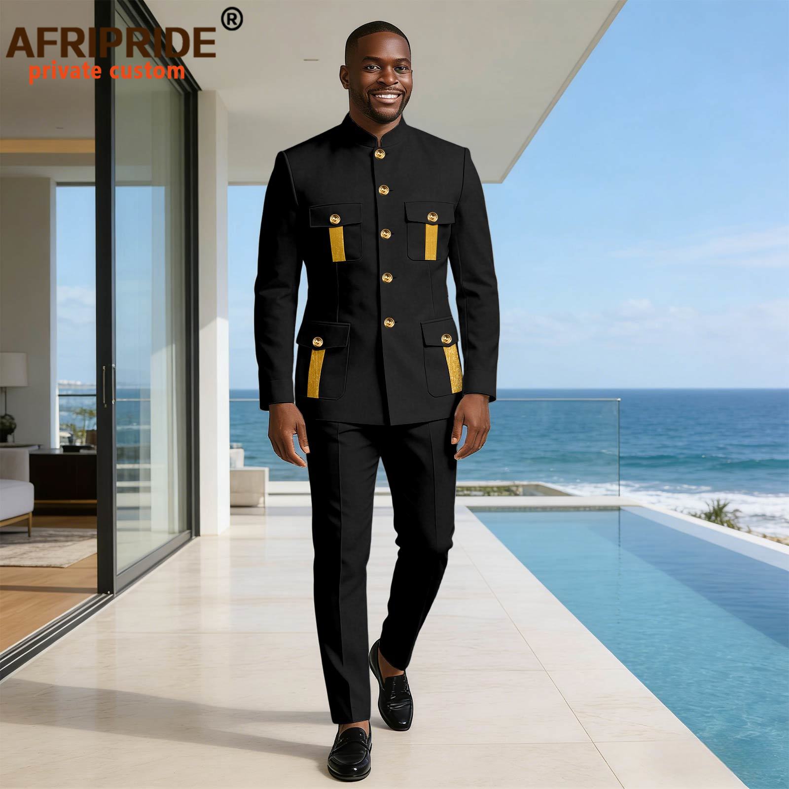 بدلة رسمية للرجال بزر واحد وجي - مراجعة Men Formal Wear Clothes وسعره