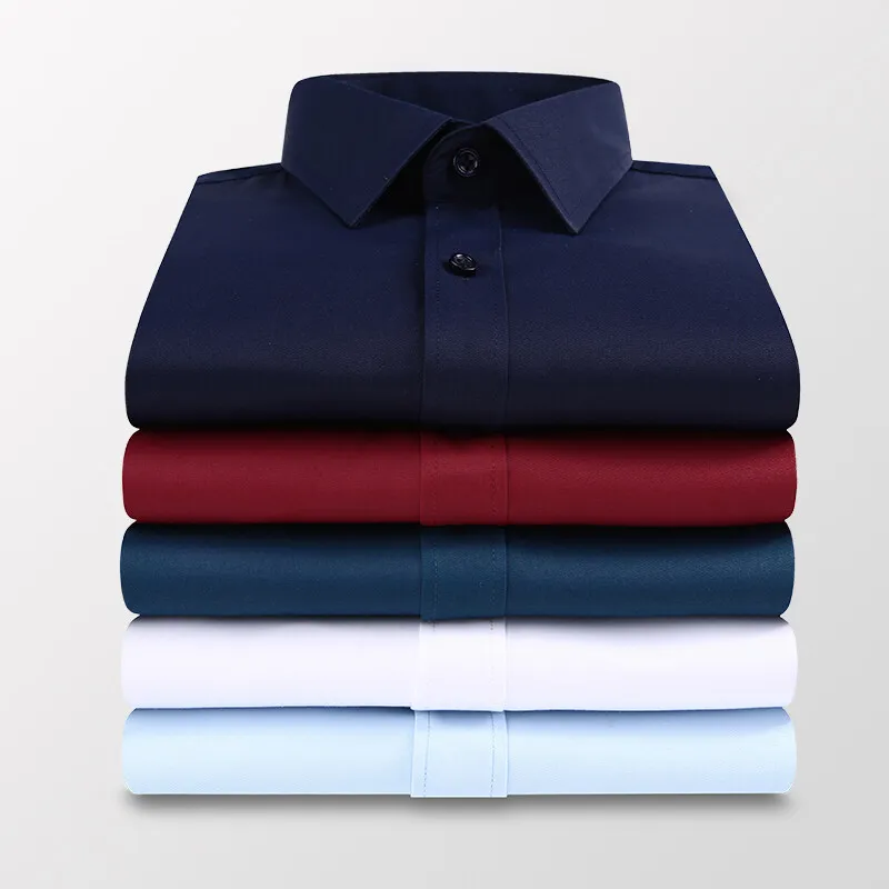 قمصان رجالية جديدة بأكمام طويل - مراجعة Men Formal Wear Black And White وسعره