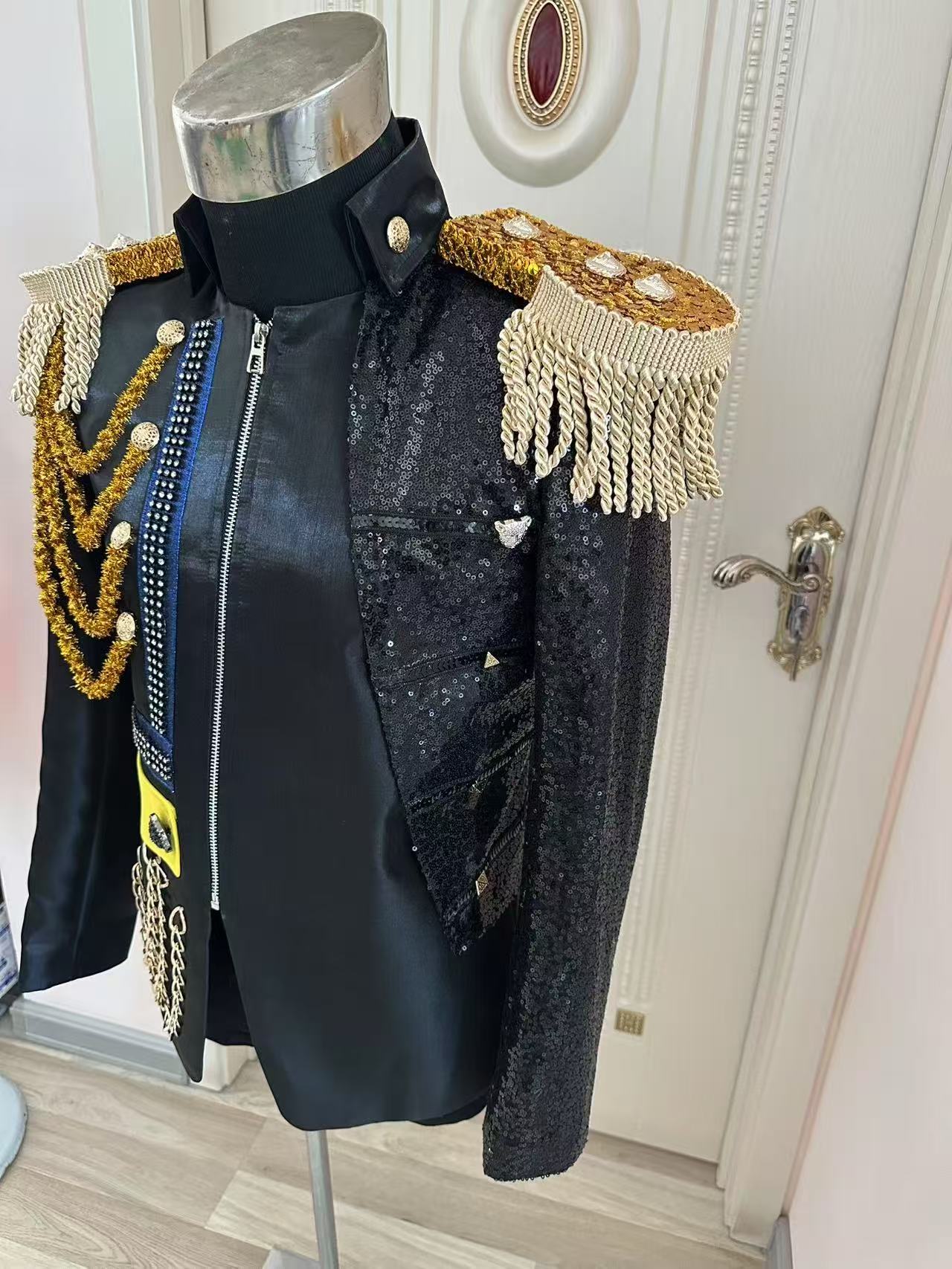 جديد الرجال شرابة سترة ملكية ح - مراجعة Men'S Formal Wear وسعره