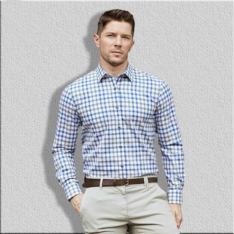 قميص رجالي بأكمام طويلة ، قطن  - مراجعة Men Formal Wear Top وسعره
