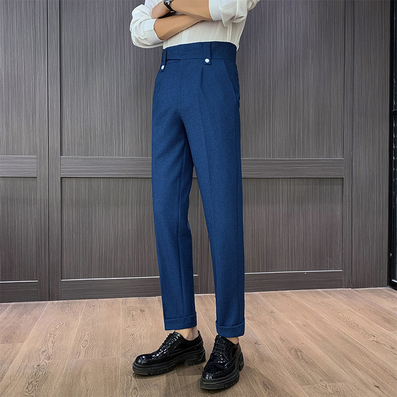 بنطلون رجالي مستقيم بخصر مرتفع - مراجعة Men Formal Wear Top وسعره