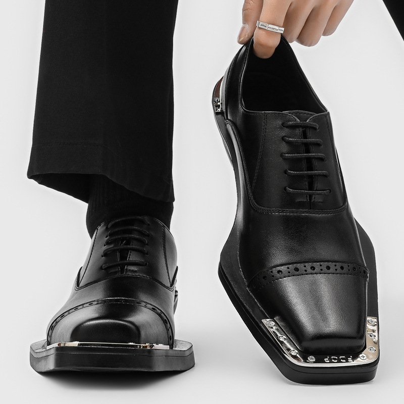 أحذية رجالية جلدية - طراز بريط - مراجعة Men Formal Wear Look وسعره