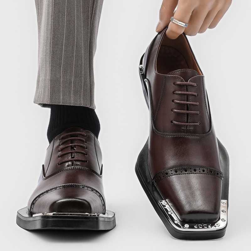 أحذية رجالية جلدية - طراز بريط - مراجعة Men Formal Wear Look وسعره