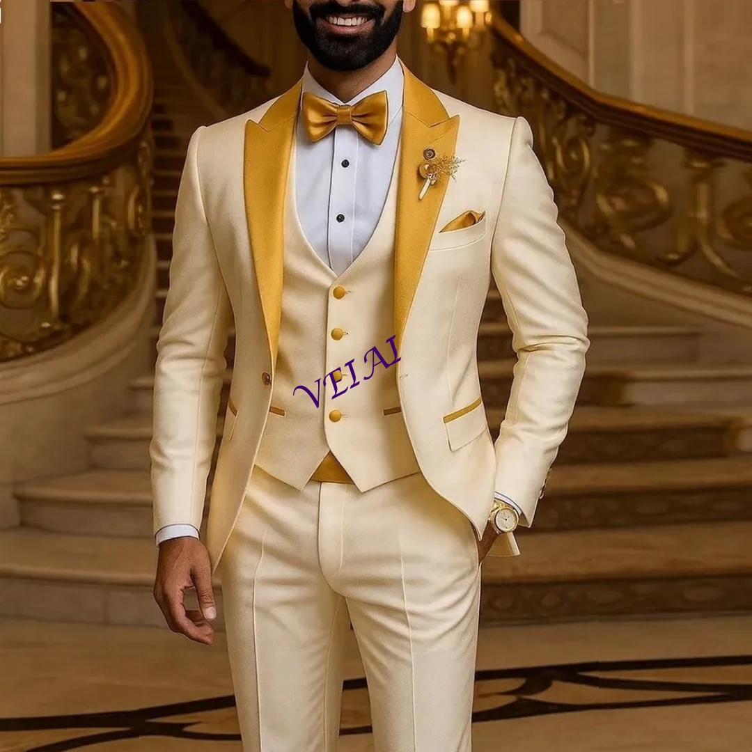 تخصيص الذهب طوق العاج الرجال د - مراجعة Men Formal Wear Coat وسعره