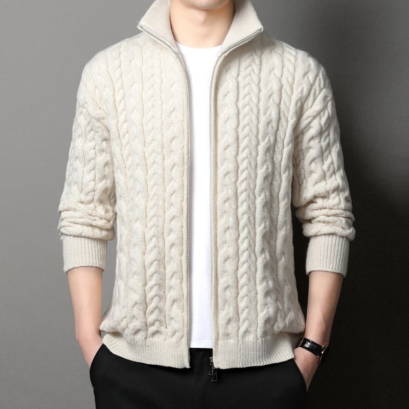 جاكيت كارديجان رجالي محبوك بيا - مراجعة Men Formal Wear Coat وسعره