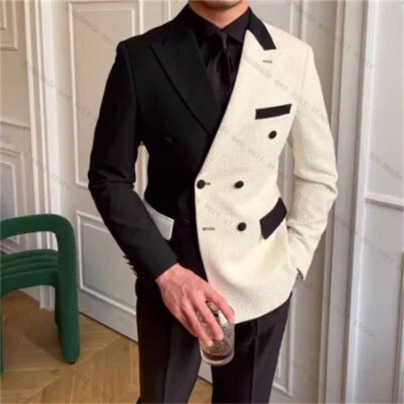 أسود أبيض الرجال الدعاوى 2 قطع - مراجعة Men Formal Wear Black And White وسعره