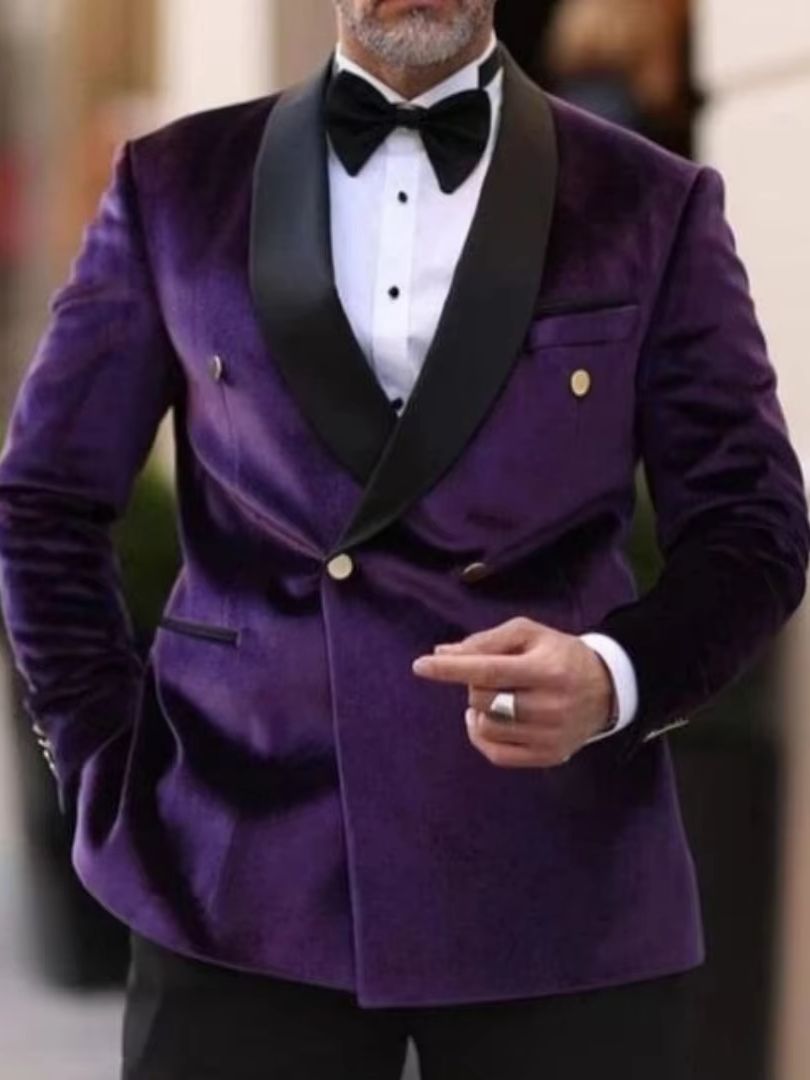 بدلات رجالية مخملية للزفاف مقا - مراجعة Men Formal Wear Top وسعره