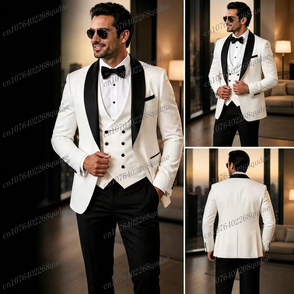 بدلة رجالية رسمية باللونين الأ - مراجعة Men Formal Wear Black And White وسعره