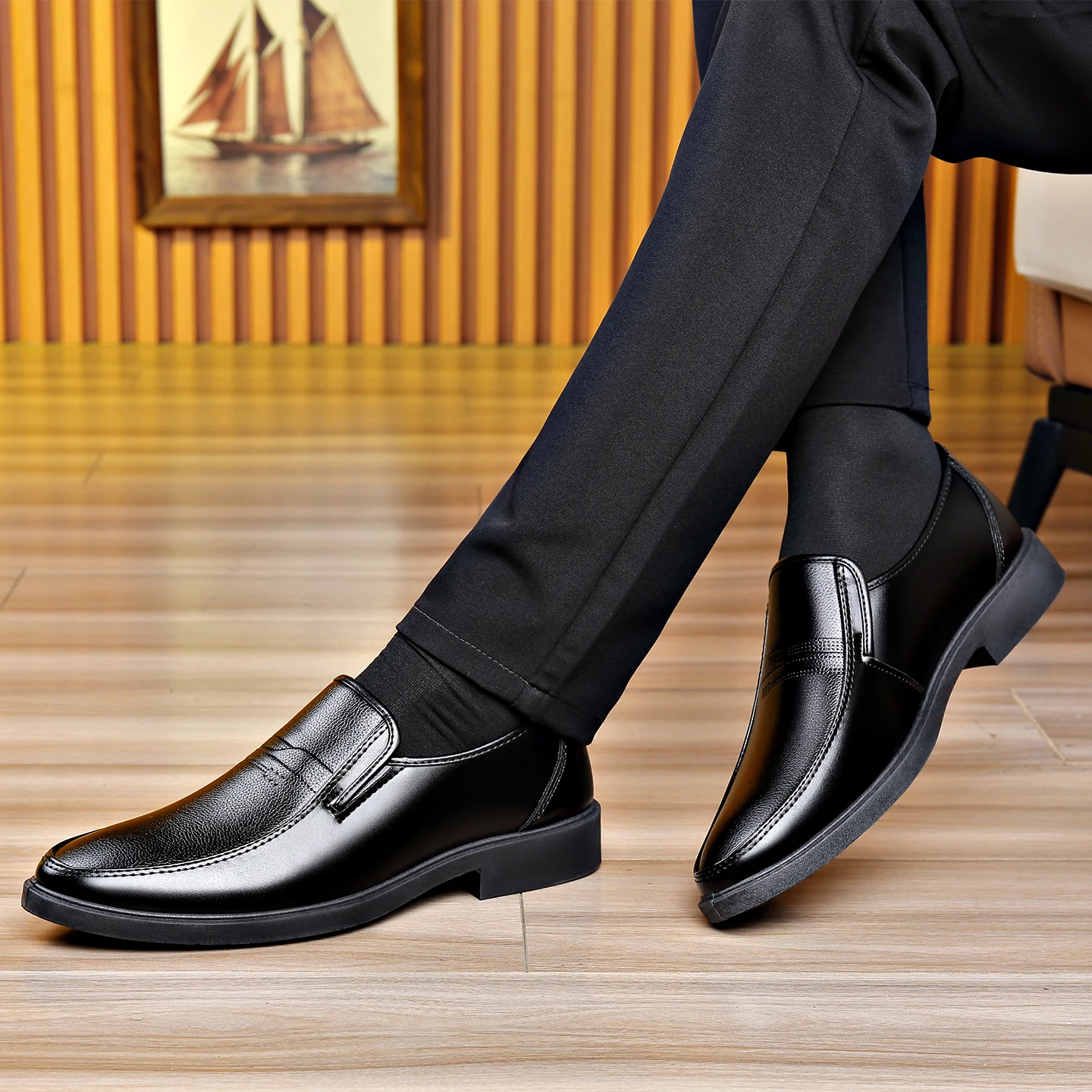 أحذية رجالية جلدية رسمية سهلة  - مراجعة Men'S Formal Wear For Office وسعره