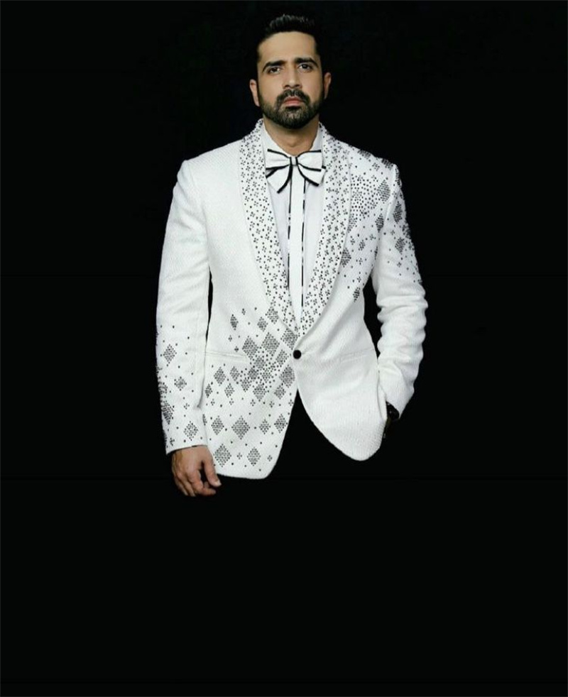 طقم بدلة رجالي كريستالز من قطع - مراجعة Men Formal Wear Black And White وسعره
