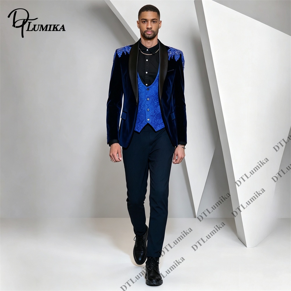 بدلة رجالية من ثلاث قطع من الم - مراجعة Men'S Formal Wear For Office وسعره