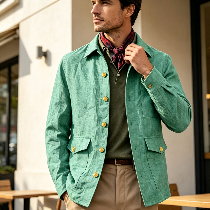 جاكيت رجالي كتان عتيق بياقة مط - مراجعة Men'S Formal Wear For Office وسعره