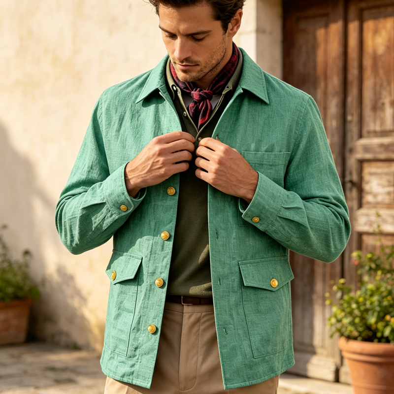 جاكيت رجالي كتان عتيق بياقة مط - مراجعة Men'S Formal Wear For Office وسعره